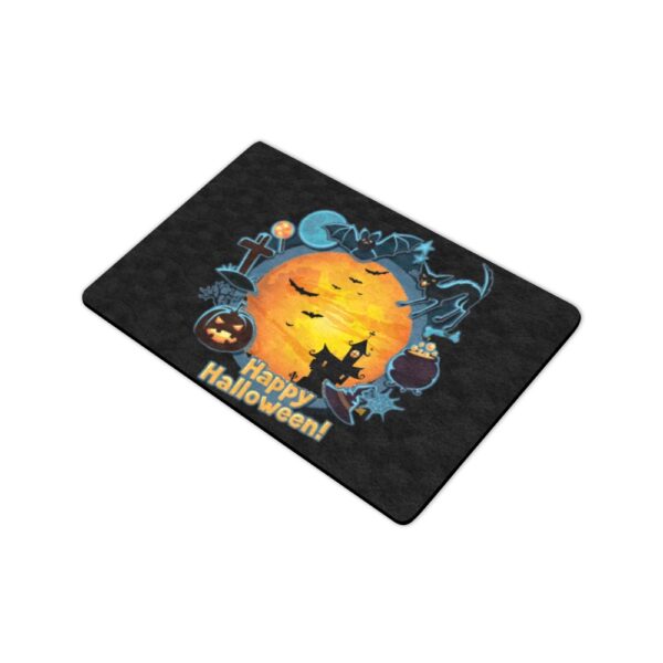 Halloween Holiday Door Welcome Mat – Spooked House – Doormat 24 inch x 16 inch Doormats Autumn Welcome Mat 3