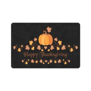 Thanksgiving Door Welcome Mat –  Happy – Doormat 24 inch x 16 inch Doormats Autumn Welcome Mat