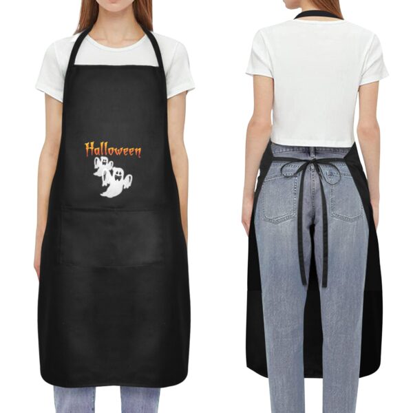 Halloween Holiday Chef Kitchen Apron – Ghosts Custom Apron for Women Aprons Creepy Chef Apron 3