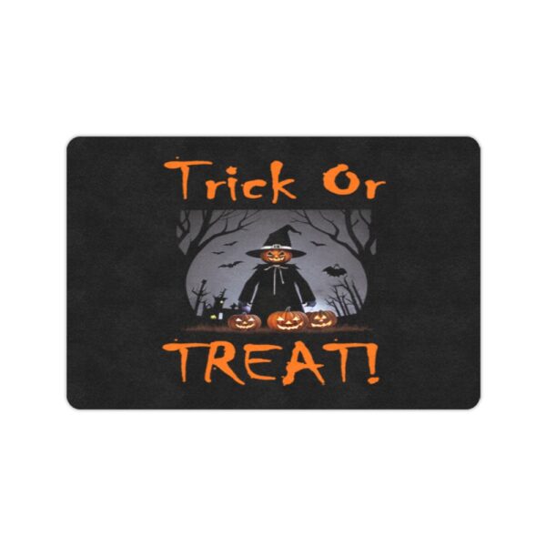 Halloween Holiday Door Welcome Mat – Tricky Jacks – Doormat 24 inch x 16 inch Doormats Autumn Welcome Mat