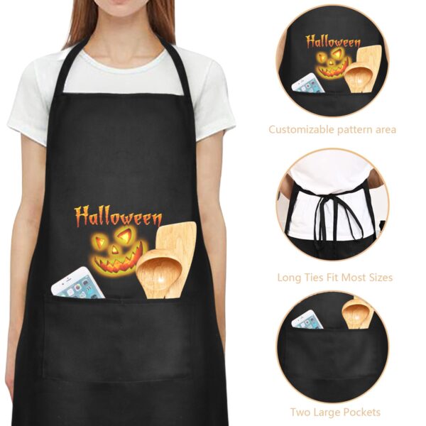 Halloween Holiday Chef Kitchen Apron – Pumpkinhead Custom Apron for Women Aprons Creepy Chef Apron 2