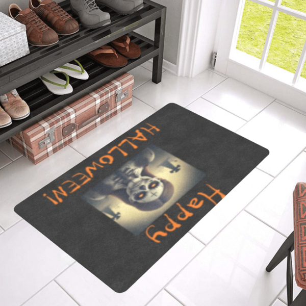 Halloween Holiday Door Welcome Mat – Cemetary – Doormat 24 inch x 16 inch Doormats Autumn Welcome Mat 6