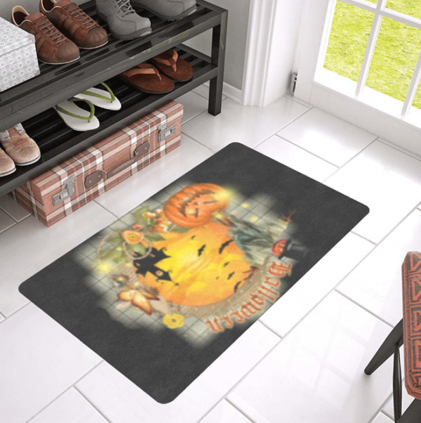 Halloween Holiday Door Welcome Mat – House – Doormat 24 inch x 16 inch Doormats Autumn Welcome Mat 5