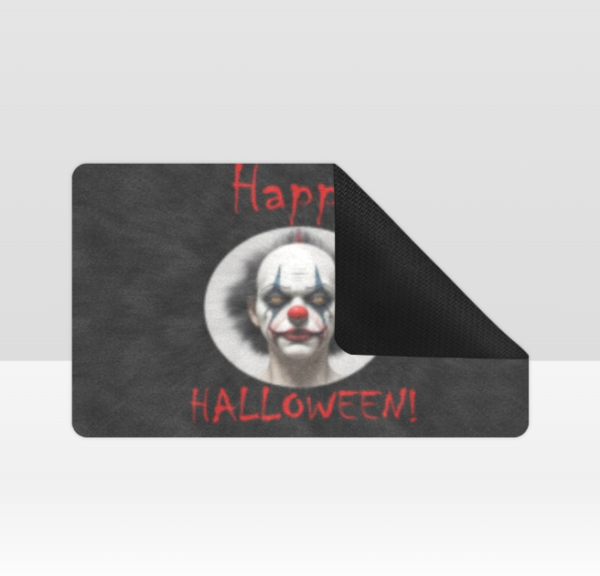 Halloween Holiday Door Welcome Mat – Scary Clown – Doormat 24 inch x 16 inch Doormats Autumn Welcome Mat 4