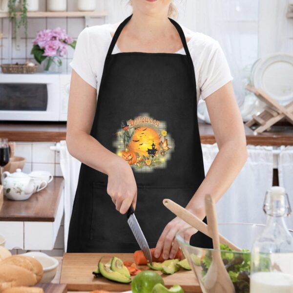 Halloween Holiday Chef Kitchen Apron – House Custom Apron for Women Aprons Creepy Chef Apron