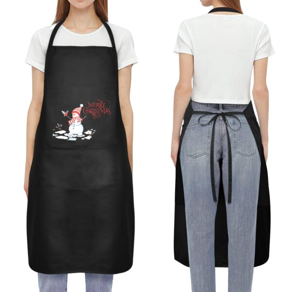 Christmas Holiday Chef Kitchen Apron – Frosty Custom Apron for Women Aprons christmas 3