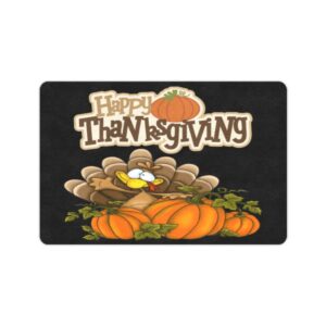 Thanksgiving Door Welcome Mat –  TurkPump – Doormat 24 inch x 16 inch Doormats Autumn Welcome Mat