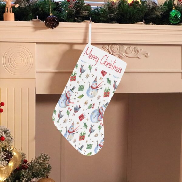 Christmas Stocking – Holiday Sock – Frosty Holly Christmas Christmas Decorations 3