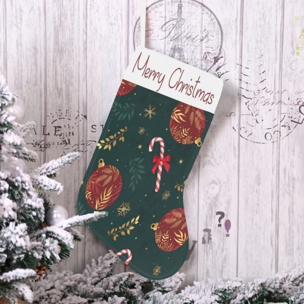 Christmas Stocking – Holiday Sock – Vintage Canes Christmas Christmas Decorations