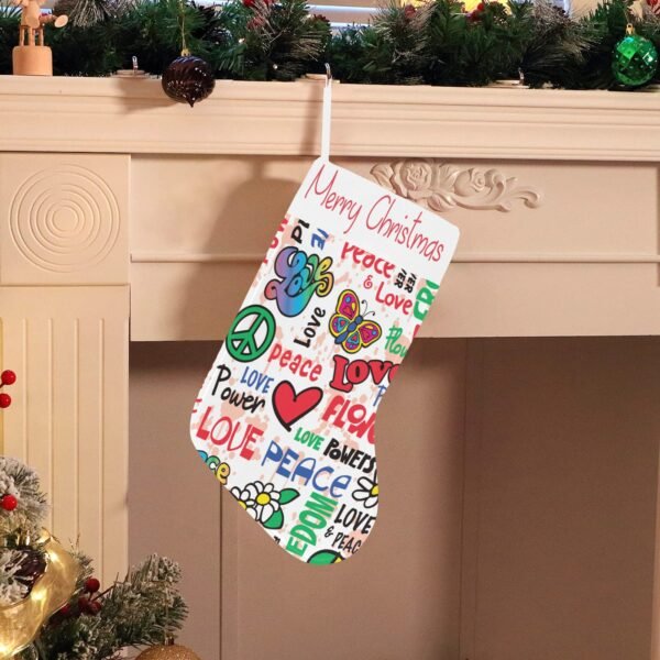 Christmas Stocking – Holiday Sock – Hippy Holiday Christmas Christmas Decorations 3