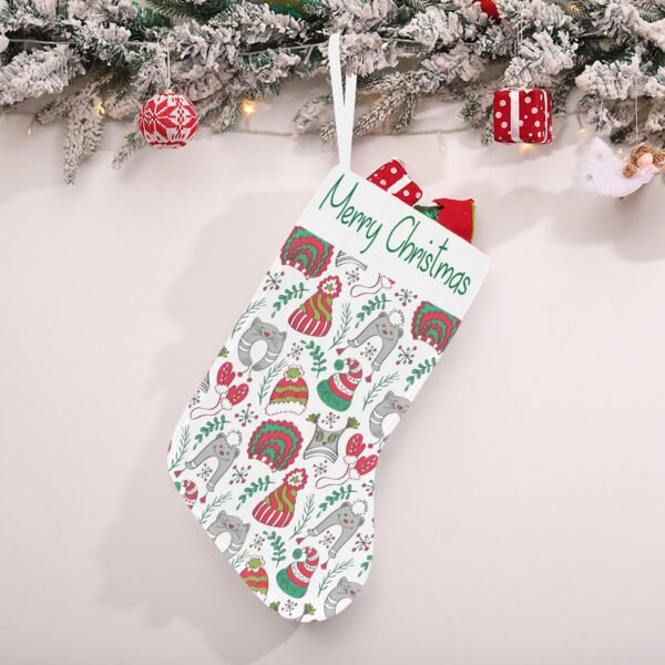 Christmas Stocking – Holiday Sock – Kitteh Christmas Stockings Christmas Decorations 2