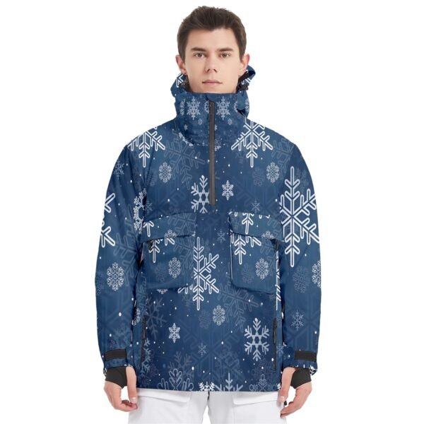 Blue Blizzard Men’s Pullover Zip Ski and Snowboard Waterproof Breathable Jacket