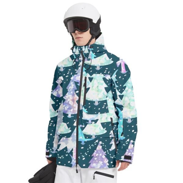 Colorful Men’s Multi Pockets Zip Ski and Snowboard Waterproof Breathable Jacket Clothing 2