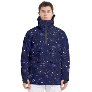 Universe –  Men’s Pullover Zip Ski And Snowboard Waterproof Breathable Jacket Clothing