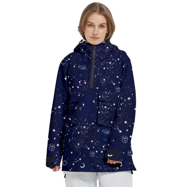 Universe –  Women’s Pullover Zip Ski And Snowboard Waterproof Breathable Jacket Clothing