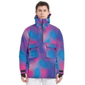 Aurora –  Men’s Pullover Zip Ski And Snowboard Waterproof Breathable Jacket Clothing