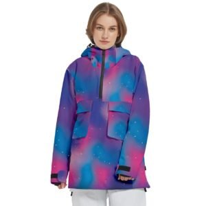 Aurora –  Women’s Pullover Zip Ski And Snowboard Waterproof Breathable Jacket Clothing