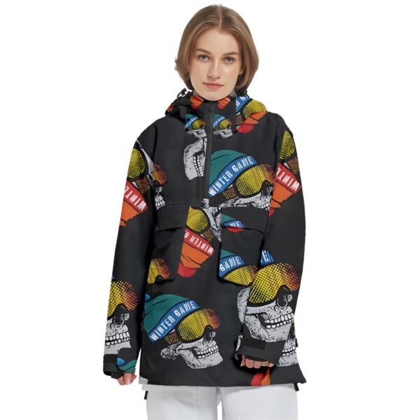 Winter Game Women’s Pullover Zip Ski And Snowboard Waterproof Breathable Jacket Clothing