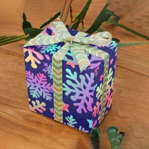 Gift Wrapping Paper – Coated Gift Wrap – Disco Snow – 1 Roll Gifts/Party/Celebration Birthday present paper