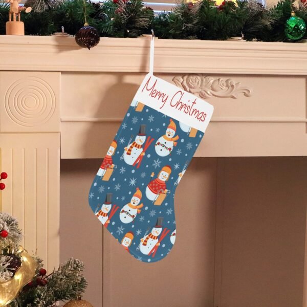 Christmas Stocking – Holiday Sock – Ski Frosty Christmas Christmas Decorations 3