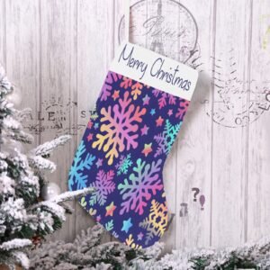 Christmas Stocking – Holiday Sock – Disco Snow Christmas Stockings Christmas Decorations