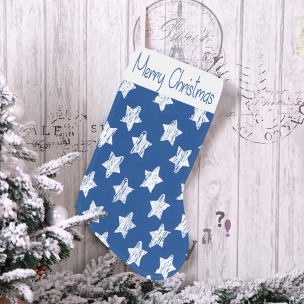 Christmas Stocking – Holiday Sock – Blue Star Christmas Christmas Decorations 12