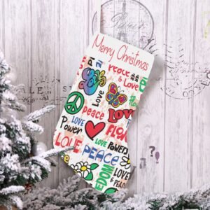 Christmas Stocking – Holiday Sock – Hippy Holiday Christmas Christmas Decorations