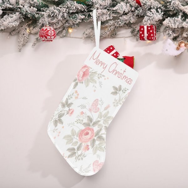 Christmas Stocking – Holiday Sock – Vintage Rose Christmas Christmas Decorations 2