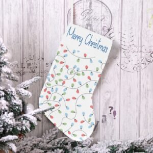 Christmas Stocking – Holiday Sock – Lights Christmas Christmas Decorations