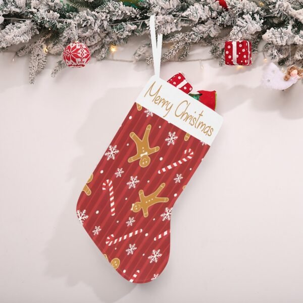 Christmas Stocking – Holiday Sock – Gingerbread Christmas Christmas Decorations 2