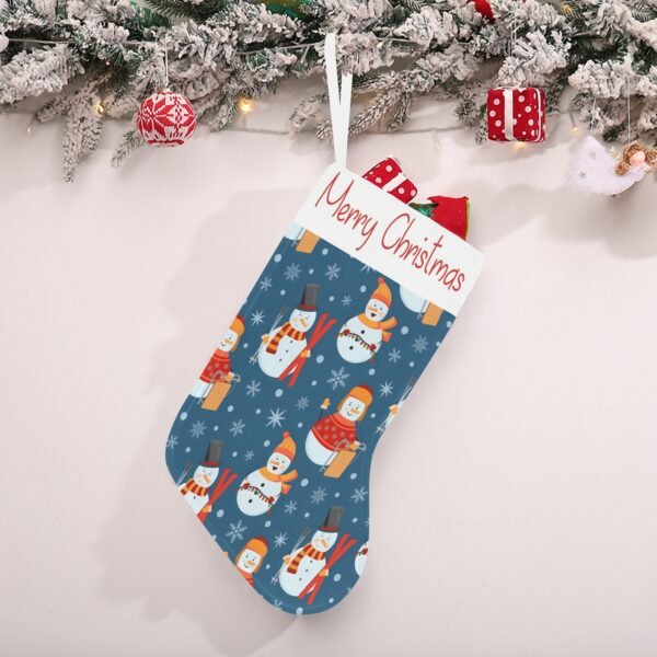 Christmas Stocking – Holiday Sock – Ski Frosty Christmas Christmas Decorations 2