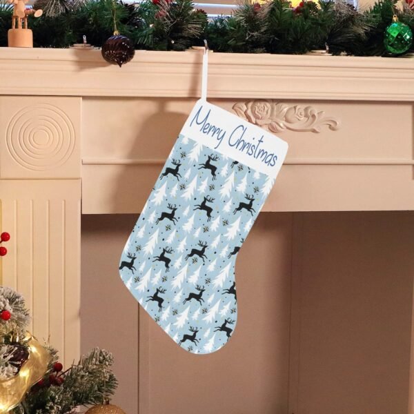 Christmas Stocking – Holiday Sock – Blue Forest Christmas Christmas Decorations 3