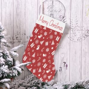 Christmas Stocking – Holiday Sock – Red Gifts Christmas Christmas Decorations