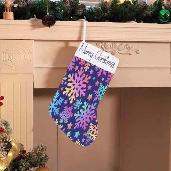 Christmas Stocking – Holiday Sock – Disco Snow Christmas Stockings Christmas Decorations 3