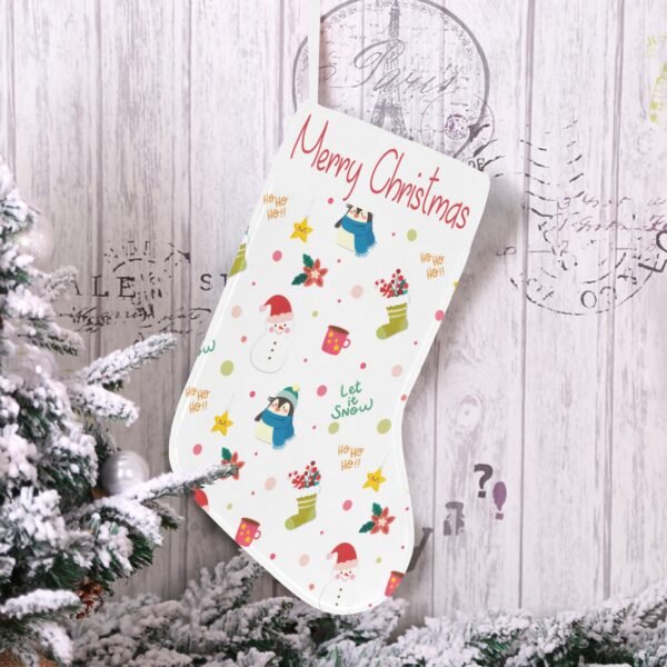 Christmas Stocking – Holiday Sock – Let It Snow Christmas Christmas Decorations 4