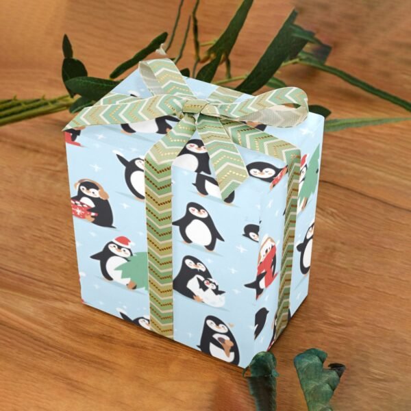 Gift Wrapping Paper – Coated Gift Wrap – Dancing Penguins – 1 Roll Gifts/Party/Celebration Birthday present paper