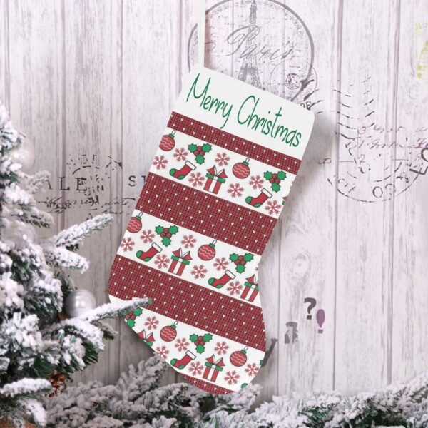 Christmas Stocking – Holiday Sock – Green Sweater Christmas Christmas Decorations