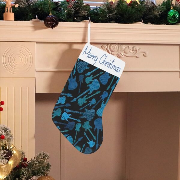 Christmas Stocking – Holiday Sock – Guitars Christmas Christmas Decorations 3