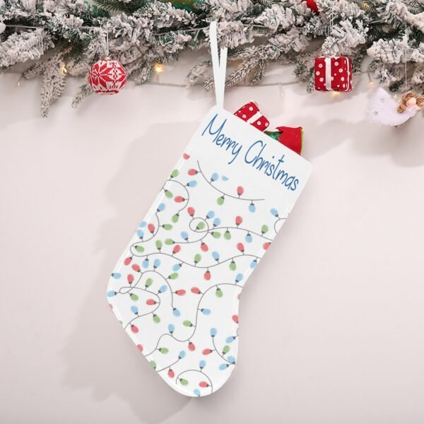 Christmas Stocking – Holiday Sock – Lights Christmas Christmas Decorations 16