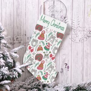 Christmas Stocking – Holiday Sock – Kitteh Christmas Stockings Christmas Decorations