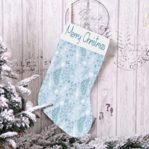 Christmas Stocking – Holiday Sock – Ice Foliage Christmas Stockings Christmas Decorations