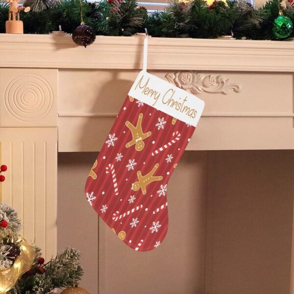 Christmas Stocking – Holiday Sock – Gingerbread Christmas Christmas Decorations 3