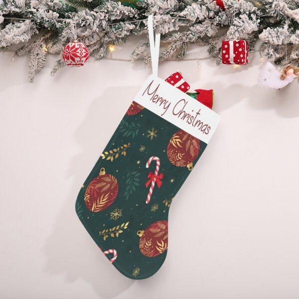 Christmas Stocking – Holiday Sock – Vintage Canes Christmas Christmas Decorations 2