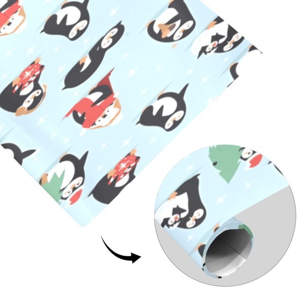 Gift Wrapping Paper – Coated Gift Wrap – Dancing Penguins – 1 Roll Gifts/Party/Celebration Birthday present paper 2