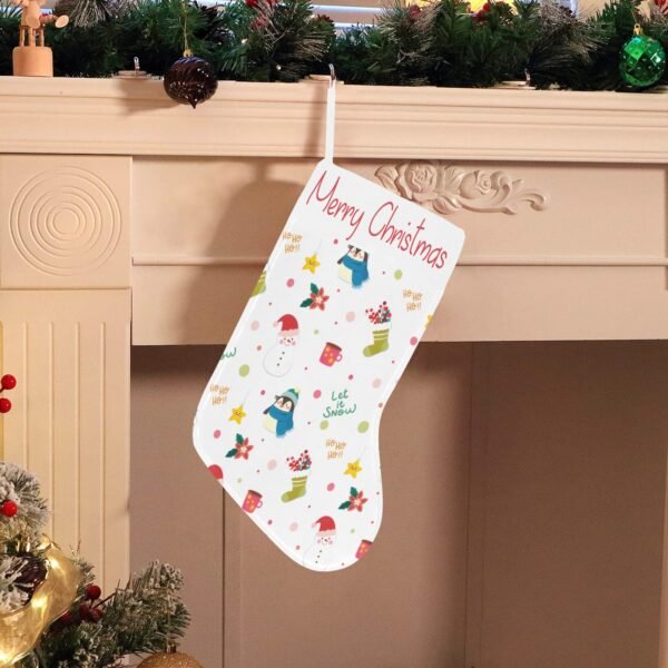 Christmas Stocking – Holiday Sock – Let It Snow Christmas Christmas Decorations 3