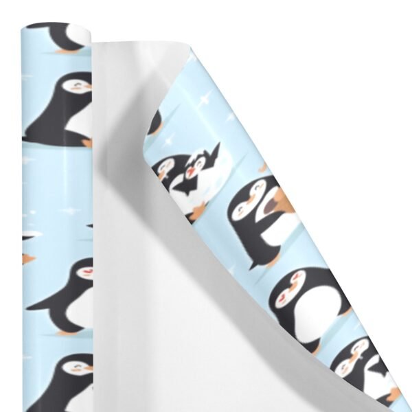 Gift Wrapping Paper – Coated Gift Wrap – Dancing Penguins – 1 Roll Gifts/Party/Celebration Birthday present paper 4