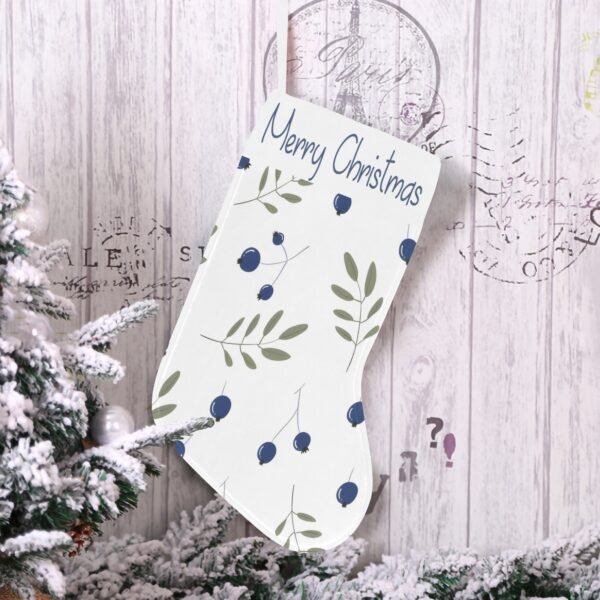 Christmas Stocking – Holiday Sock – Blueberry Christmas Christmas Decorations 4