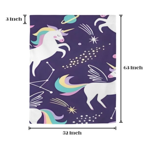 Purple Unicorns – Large Window Curtains – Blackout Drapes 52×63 52x63 Curtains bedroom curtains 2