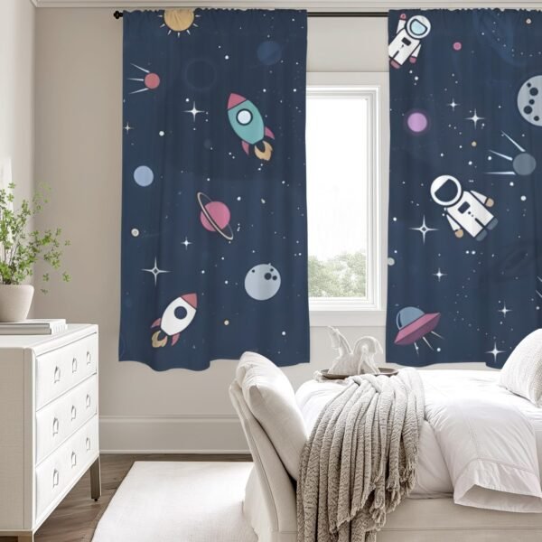 Space Officer – Large Window Curtains – Blackout Drapes 52×63 52x63 Curtains bedroom curtains