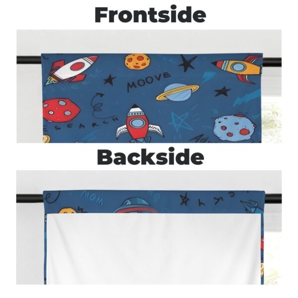 Space Rocket – Window Curtains – Blackout Window Drapes 28×40 28x40 Curtains bedroom curtains 4